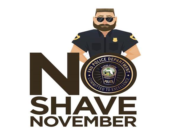 FAUPD's tweet photo. No-Shave November is a month-long journey during which participants forgo shaving &amp; grooming in order to evoke conversation and raise cancer awareness. #FAUPD Officers 👮 will be participating this month. Send us selfies with our participating Officers &amp; we will repost them.🚓 https://t.co/KaF6Qzz03l