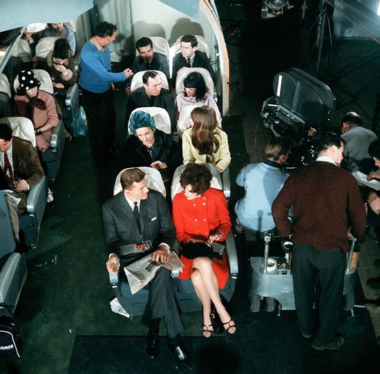 Preparing to shoot a plane scene for The Baron. Where would we be without those plane sets, whisking John Drake, Simon Templar, John Mannering, Jason King, or McGill around the world? #ITC