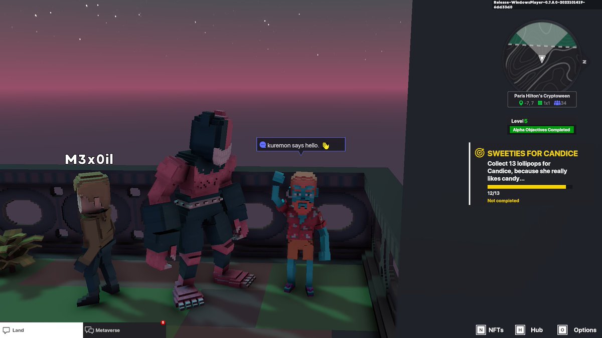 CryptoKuremon's tweet photo. @TheSandboxGame I just participated in the Paris Hilton  #Cryptoween Event. I found Grralh check out my screenshot below!
🎃👇 https://t.co/dcTsDH9GZS