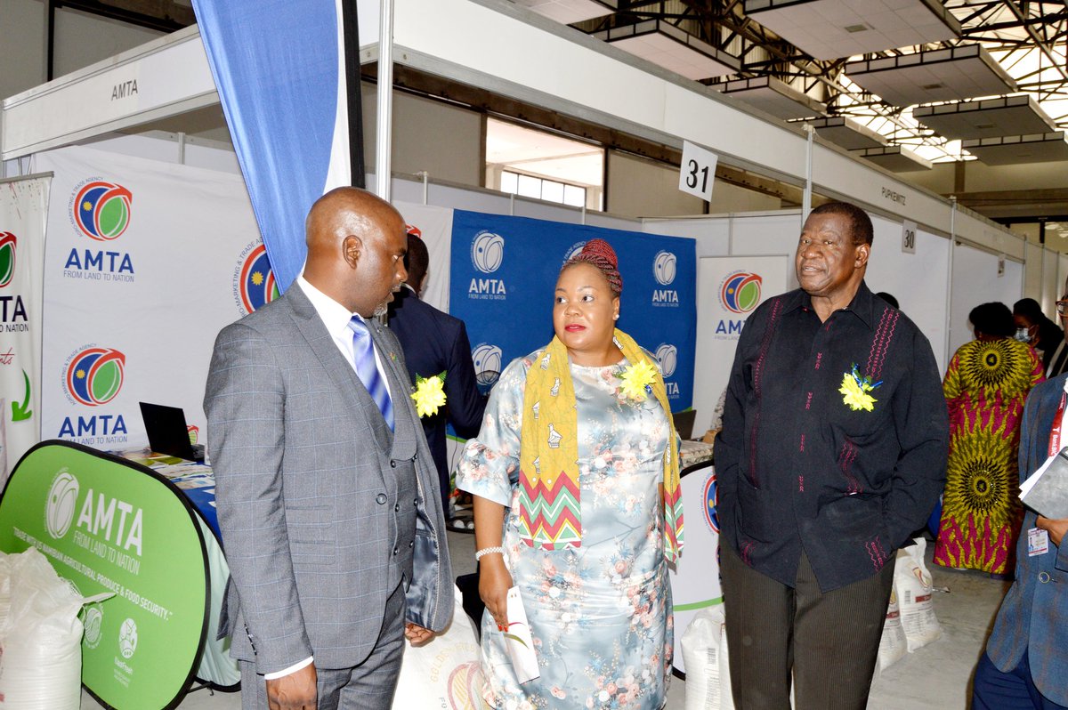 agro_agency's tweet photo. #FromLandtoNation
#GoldenFresh
Scenes from AMTA stall shortly after the official opening of the Rundu Annual Trade Fair 2022.
Full story loading... https://t.co/uMn47oDNgH