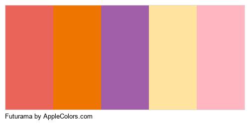 _applecolors's tweet photo. Check out New Palette Today - Futurama Brand @_applecolors https://t.co/4V2NJzCh0c #EE7600 #A15FA9 #FFE39F #FFB6C1 #futurama https://t.co/jrTxvUQQDT