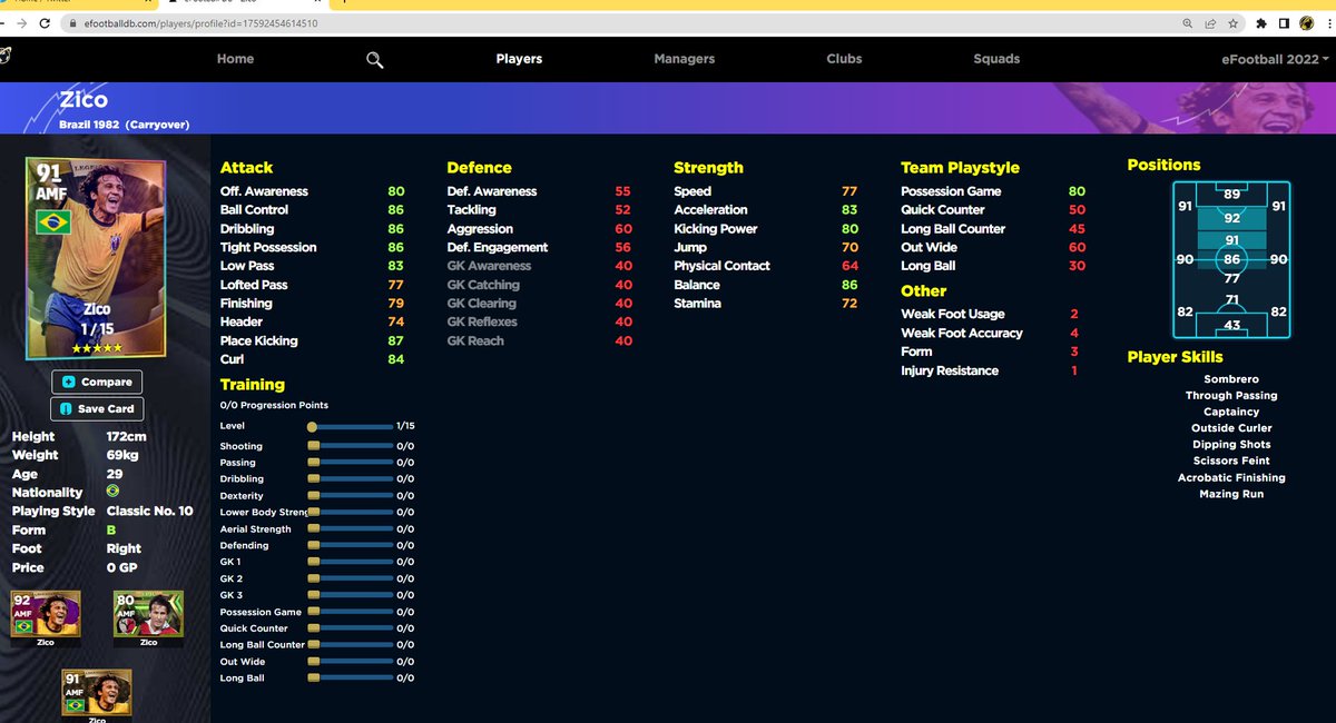 We are working on a brand new design for the Database so will be playing around with a few designs in the next few days/weeks as we implement new features for future developments. Any feedback, let us know.

The discord will also be launched quite soon 😄

efootballdb.com