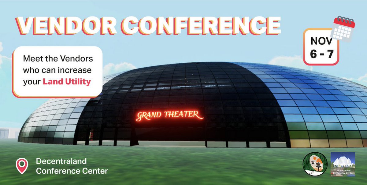 Sceth iii 💊 (@scethmedia) on Twitter photo Next Sunday i will be a featured speaker at the VRS district among other content creators !
<a href="/eordano/">Esteban Ordano ⚡️</a> is also speaking there🔥 .
<a href="/carlfravel/">Carl Fravel</a> <a href="/Meta_VRS/">MetaVRS</a>
events.decentraland.org/event/?id=e9be… Next Sunday i will be a featured speaker at the VRS district among other content creators !
<a href="/eordano/">Esteban Ordano ⚡️</a> is also speaking there🔥 .
<a href="/carlfravel/">Carl Fravel</a> <a href="/Meta_VRS/">MetaVRS</a>
events.decentraland.org/event/?id=e9be…