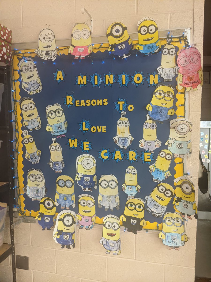 <a href="/LakeElemWeCare/">LakeElemWeCare</a> #November2022 bulletin board #minions <a href="/MentorWeCare/">MentorSchools WeCare</a> #onceacard