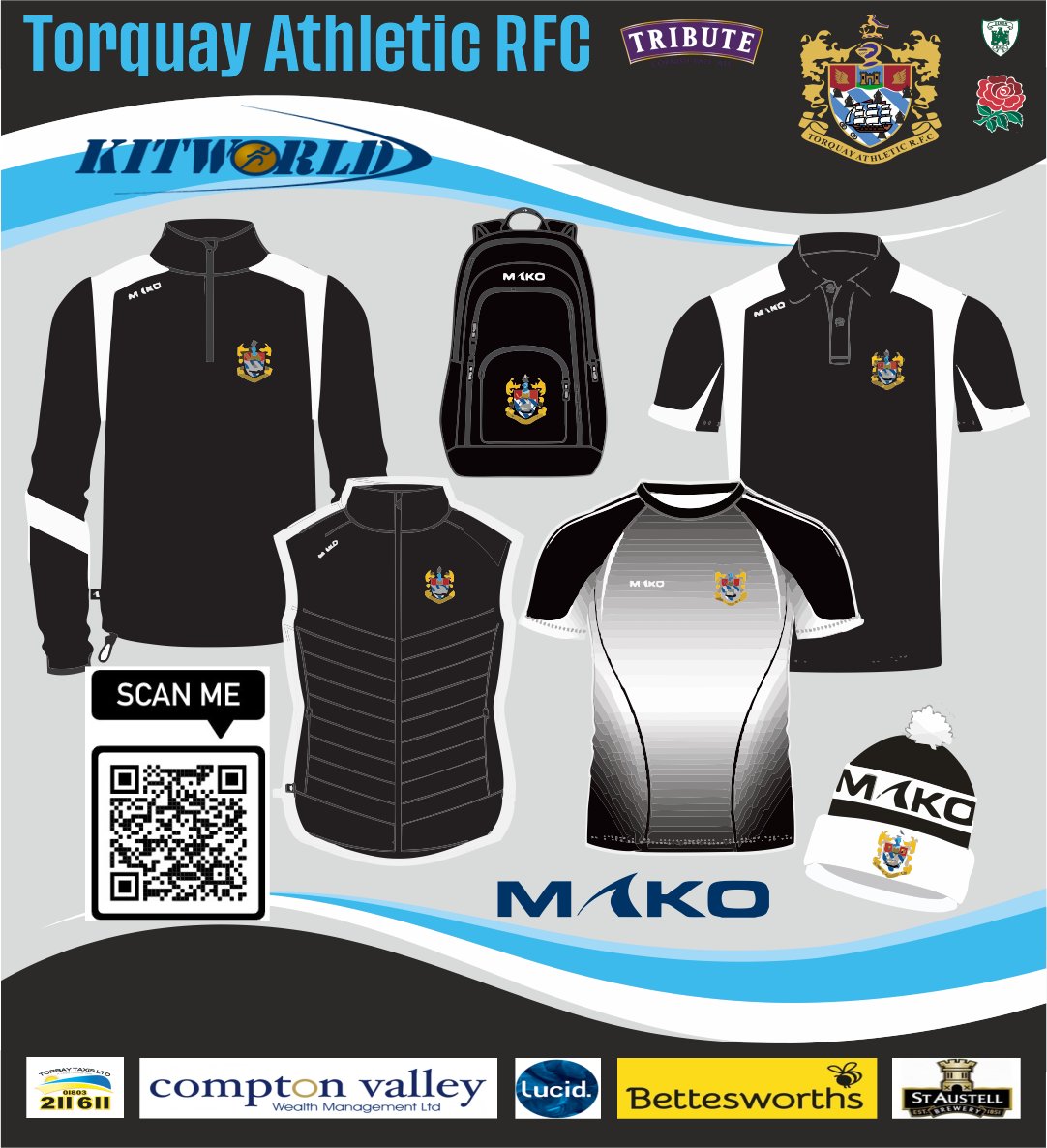 Don't forget, you can still buy replica kit and training wear from our kit supplier Kitworld Ltd 
Get it in time for Christmas for your loved one.

kitworld.uk/product-catego…

or scan the QR