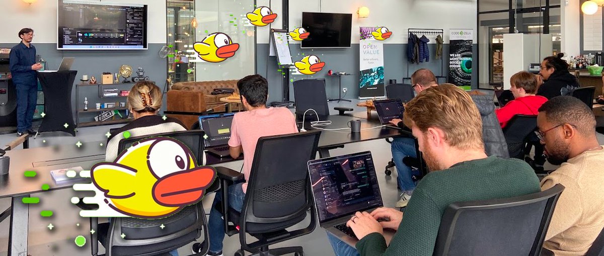yesterday, one of our #Dotnet developers gave a great workshop teaching the beginnings of #unity and showed how relatively easy it is to create your own #flappybird  clone.

Interested? Let's have a chat ☕

.Net developers: lnkd.in/eenESHrt

#dotnetdevelopers #workshop