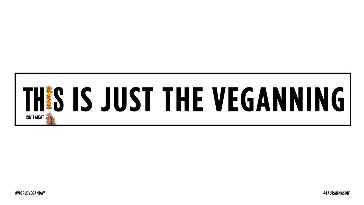 laurarmason1's tweet photo. This is just the veganning! One Minute Brief of the Day:
Create posters to advertise vegan alternatives for #WorldVeganDay 🌱😋@OneMinuteBriefs https://t.co/8IRldDbjkw