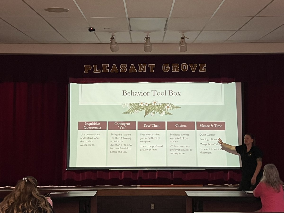 AMAZING, informative, engaging professional learning facilitated by Ms Os and Mrs Herndon at PGE.  Shout out for all the words of wisdom and tools to help our staff help students to develop exemplary behaviors.#pgestarstudents@citrusschools