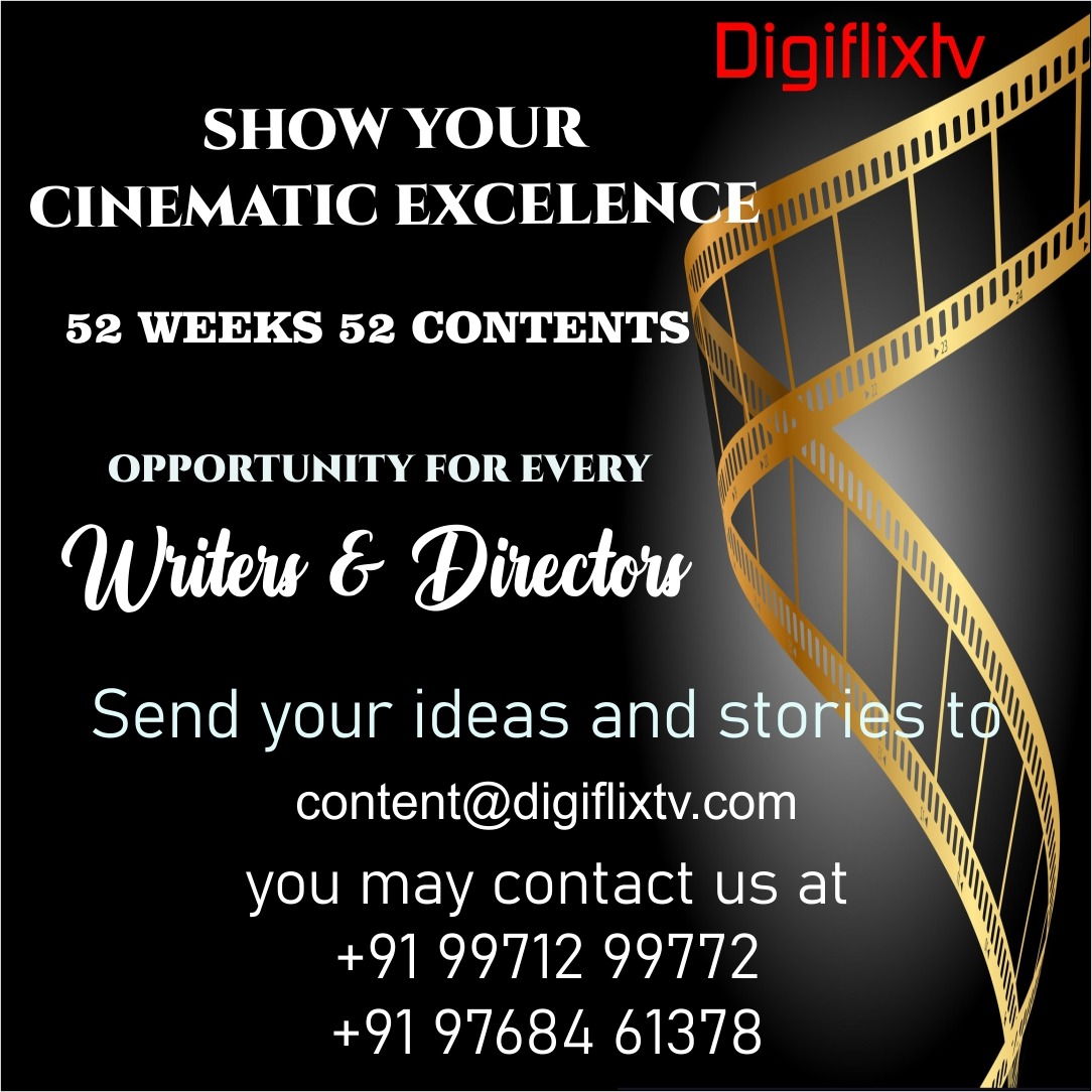 Show Your Cinematic Excelence ! 52 Weeks 52 Contents ! Creative Opportunity For Every 'Writers &amp; Directors".

Send Your Ideas &amp; Stories to
zia@digiflixtv.com

Download &amp; Subscribe :- linktr.ee/DigiflixTv

#DigiflixTv  #IndianOtt #AnOttApp #entertainment #opportunity