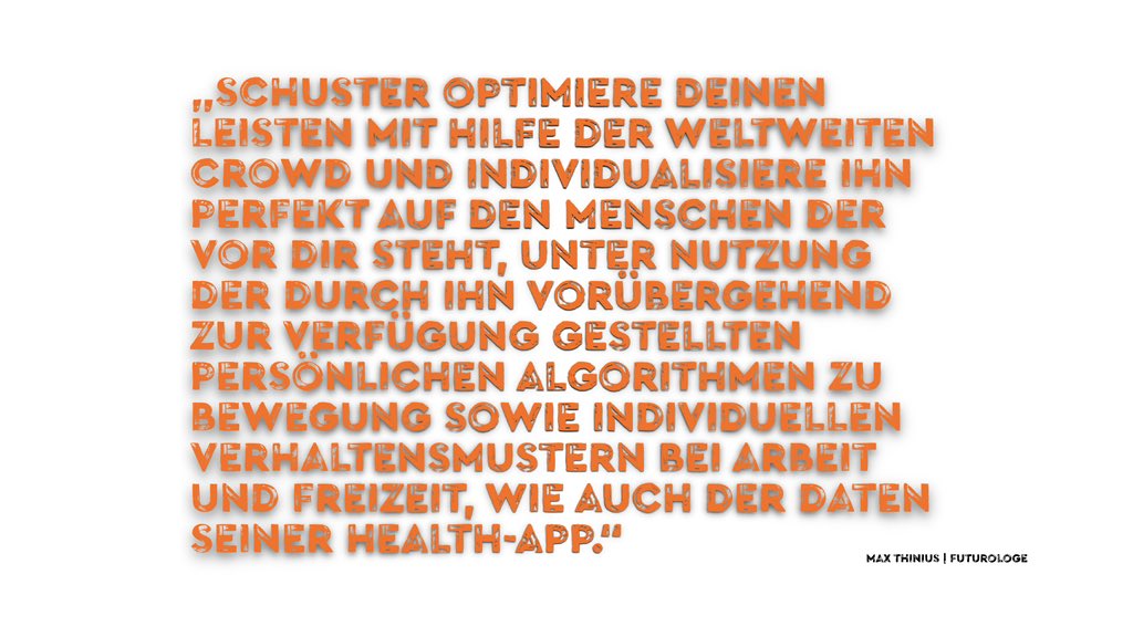 „Schuster bleib bei Deinem Leisten!“ - heute würde man vermutlich sagen: