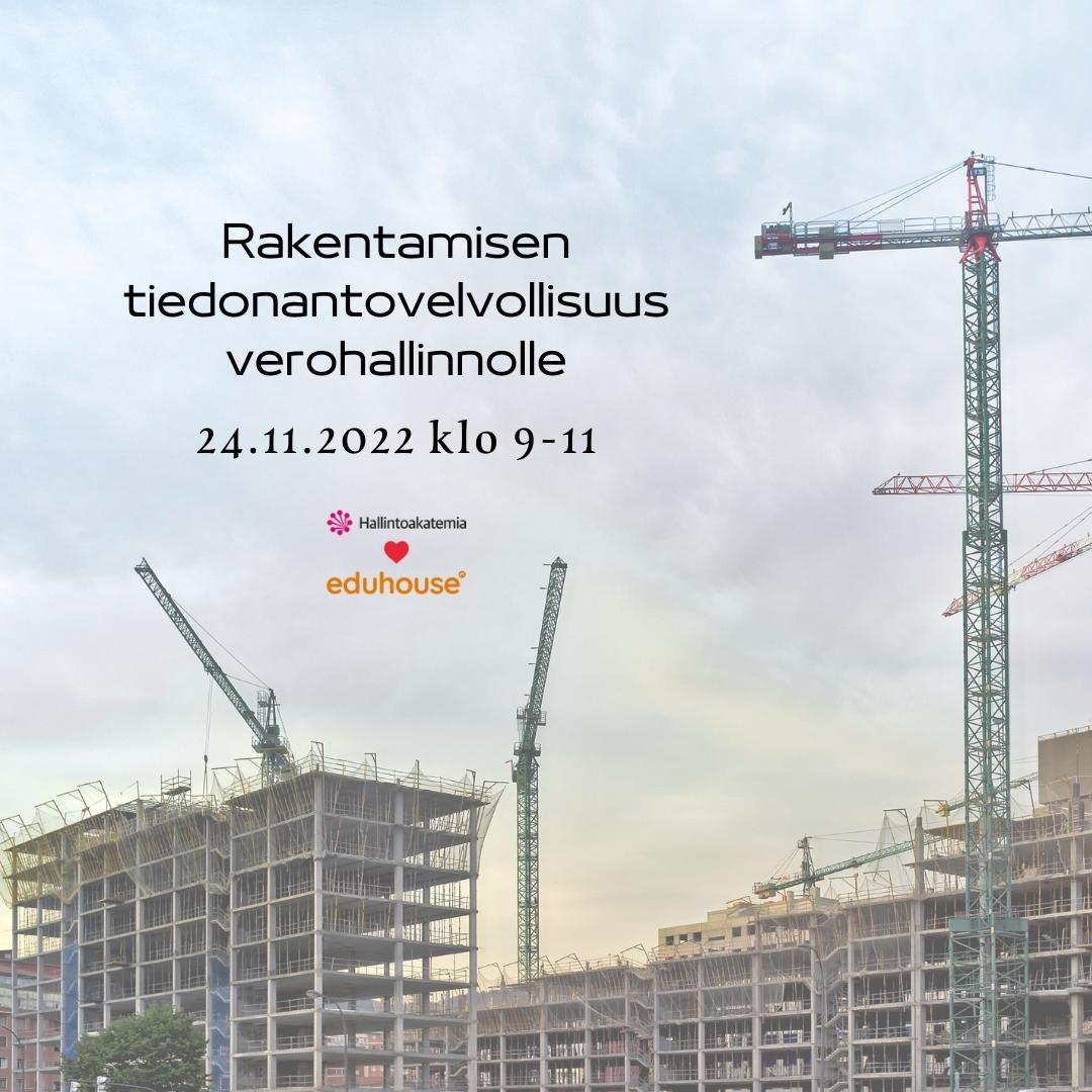 Koulutuksessa käsitellään tiedonantovelvollisuuden toimenpiteet voimassa olevan lainsäädännön ja käytännön perusteella. Kouluttajana toimii Rakennusteollisuus RT ry:n vastaava lakimies, varatuomari Ville Wartiovaara. Lue lisää ja ilmoittaudu: hallintoakatemia.fi/koulutukset/ra…