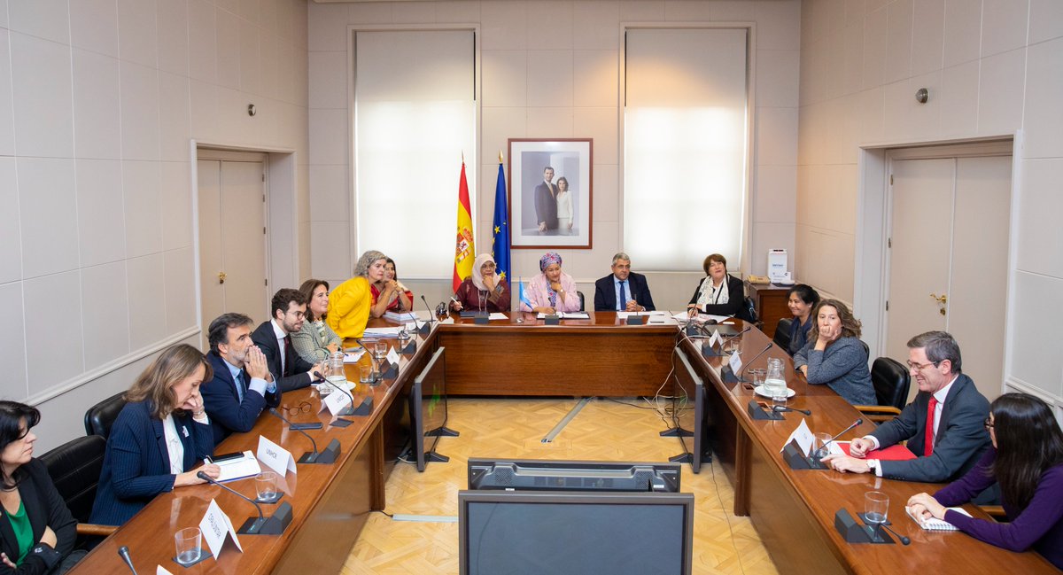 AminaJMohammed's tweet photo. Meeting with our @UN Team in Spain who persevere each day to serve our people and planet. https://t.co/DMFEo5M6vG