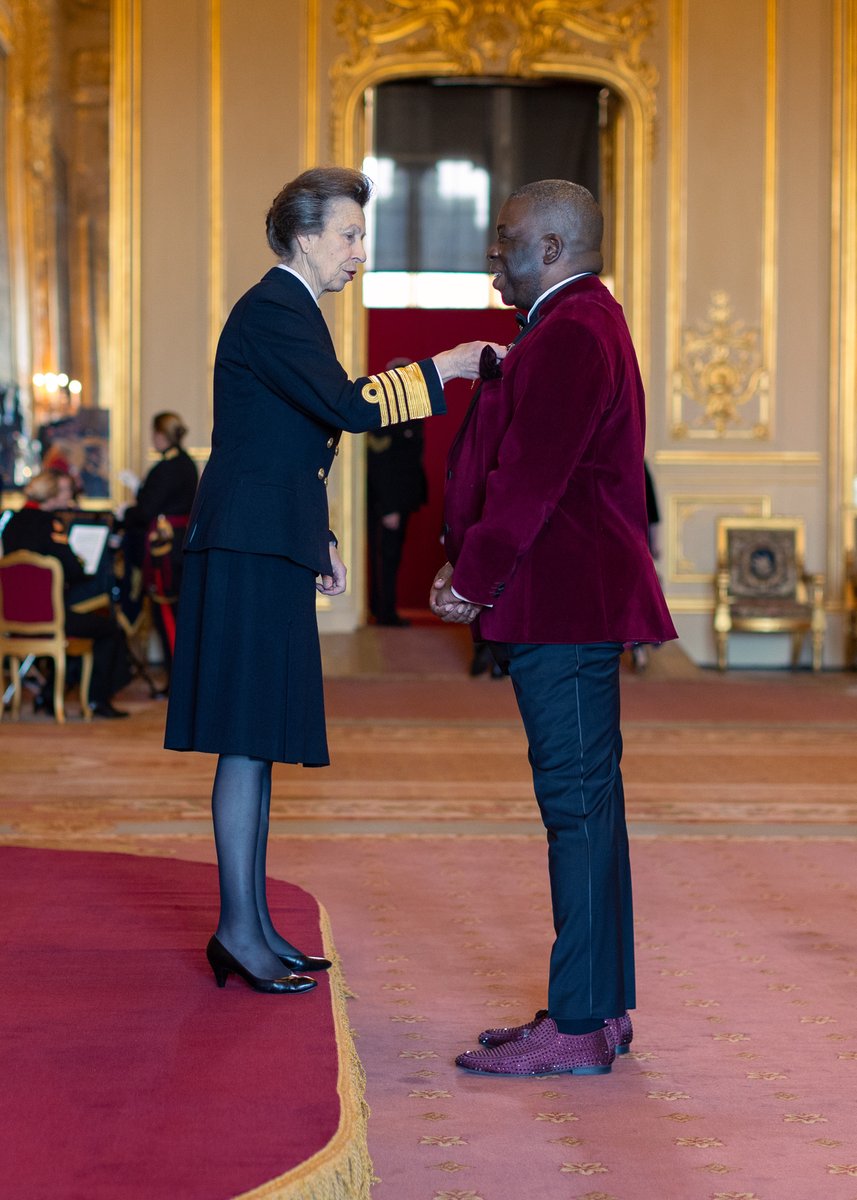 The official photograph is here. This is me getting my #OBE for services to mathematical sciences. Had a good discussion with Princess Anne about the state of mathematics! <a href="/IMAmaths/">IMA</a> <a href="/Mathematical_A/">The Mathematical Association</a> <a href="/FraserProf/">Fraser, Prof C.D.</a> <a href="/martin_finch/">Martin Finch</a>. For the #windrushgeneration