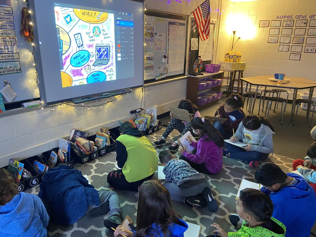 MrsScottsTeam's tweet photo. Mind mapping with @JeffLonnett this morning for morning meeting! #criticalandcreativethinkers https://t.co/VnEsvZ7k8O
