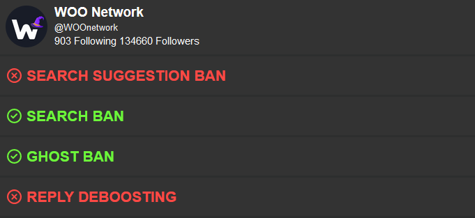 _WOO_X's tweet photo. We've been shadowbanned.
We're not posting for 72 hours to remove it.
Oh btw we've unblocked 80 countries from WOO X.
Announcements will be posted in https://t.co/nSm56RDfBd ... the community is now our voice
#freeWOO https://t.co/0mlPyyeDOQ