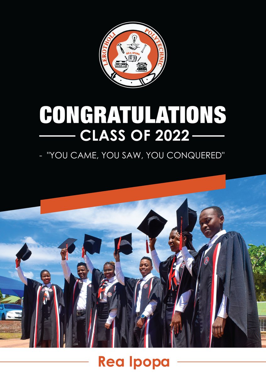 #ClassOf2022 
#Lerotholipolytechnic
#GraduationCeremony
12th November 2022