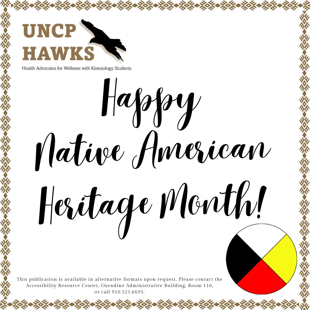uncphawks's tweet photo. HAWKS wishes you all a very happy #NativeAmericanHeritageMonth❤️ https://t.co/yYacXO2WDd