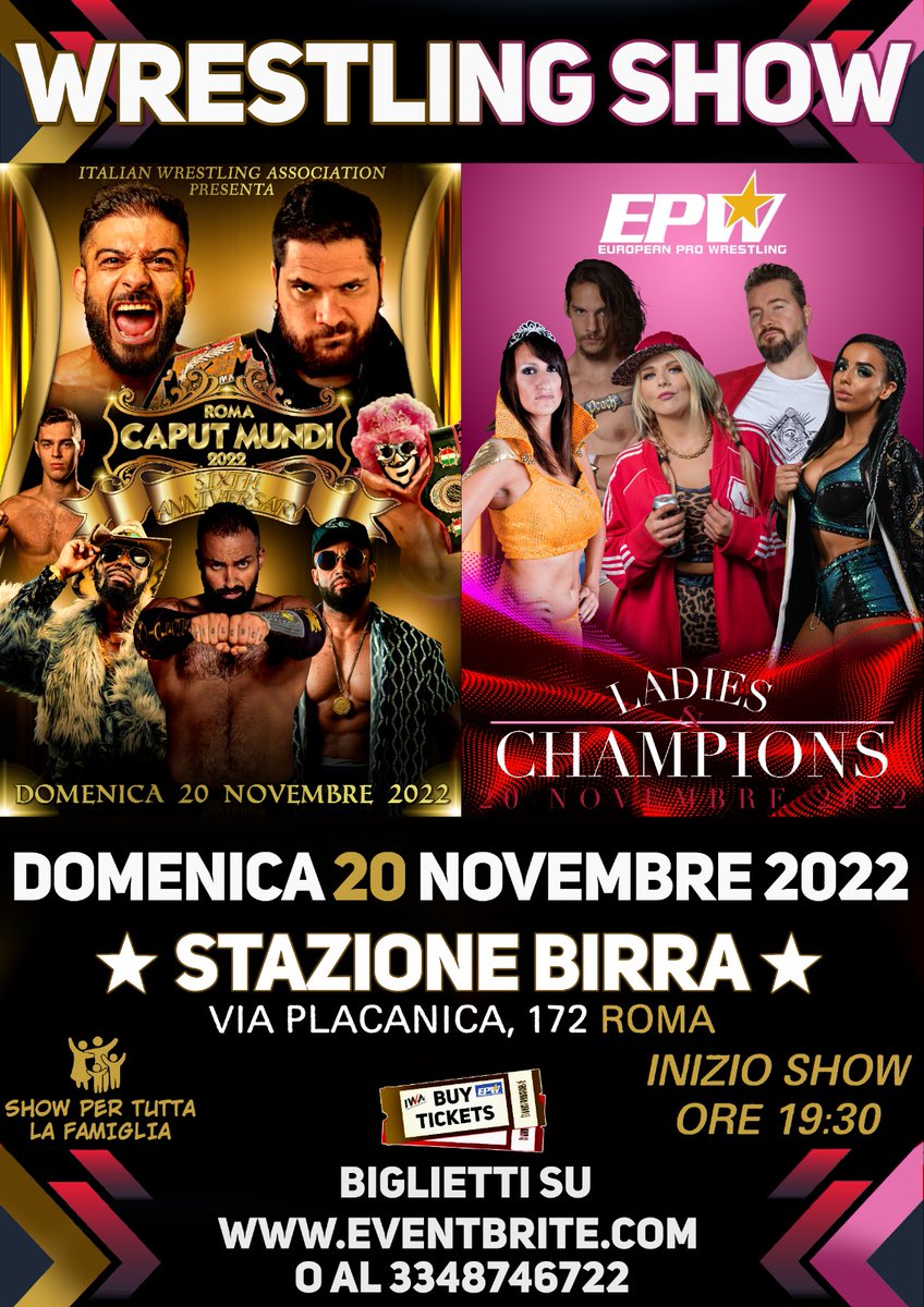 EPWofficial's tweet photo. Are you ready for the most important Italian wrestling show of 2022? Info ticket:europeanprowrestling@gmail.com https://t.co/N6PAv76X7p