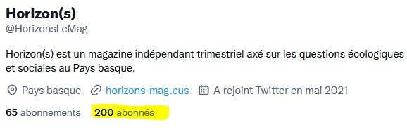 HorizonsLeMag's tweet photo. Ce compte vient de passer à 200 https://t.co/PkgudMfzFk tout pile !🎊⚡️200 fois merci, vous êtes de plus en plus nombreuses et nombreux à nous suivre et ça fait plaisir 😊. 
En route pour les 300 https://t.co/PkgudMfzFk pour la sortie du n°3 ? On y croit !!✊ https://t.co/4P7yhwZ8KX