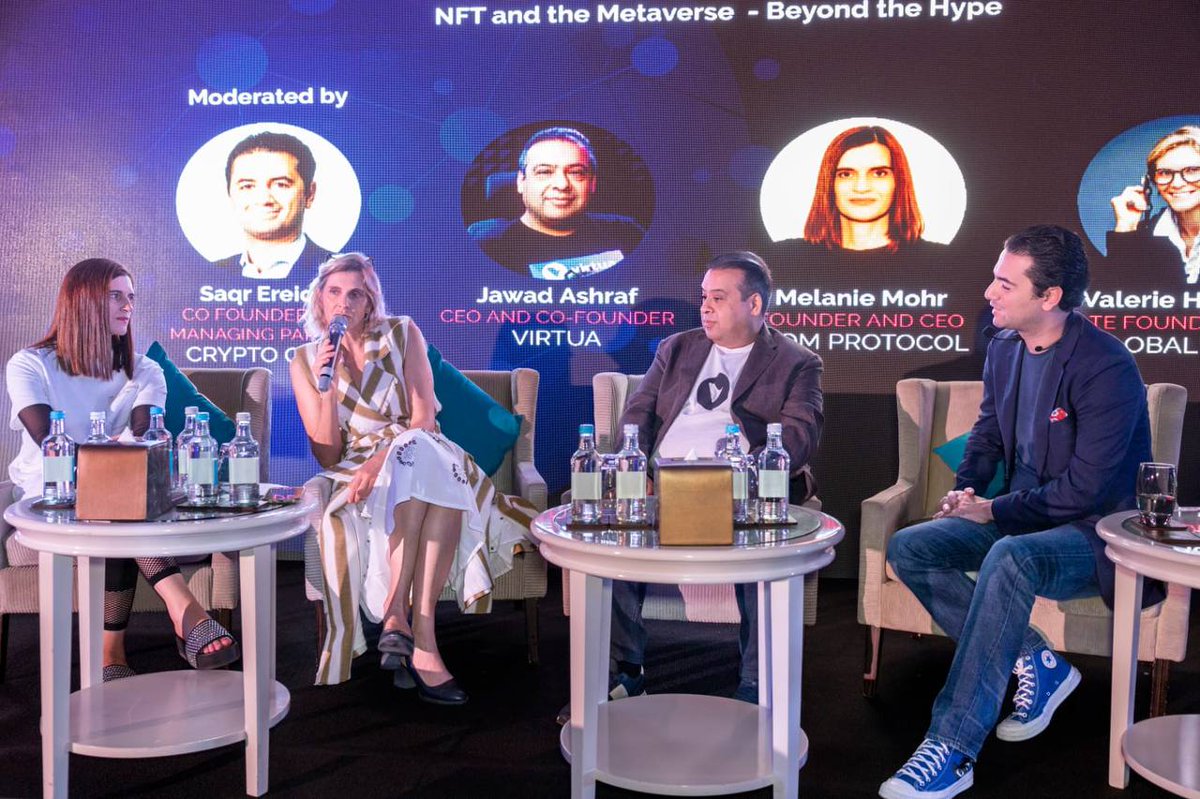 CryptoOasisUAE's tweet photo. The L'Officiel #Web3Evolve event curated by @ArteCommunity_ has come to an end, but our journey towards the Metaverse continues. 🚀

The event featured a panel discussion moderated by our Co-founders @DxBlockChain and @Faisalsz.

📍@WaldorfDubai

#CryptoOasis #arteCommunity https://t.co/nvwpilfDvJ