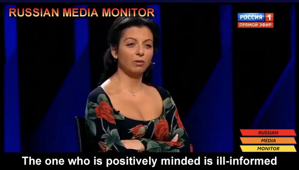 @JuliaDavisNews “The one who is positively minded is ill-informed” The motivational posters in Russia must be depressing.