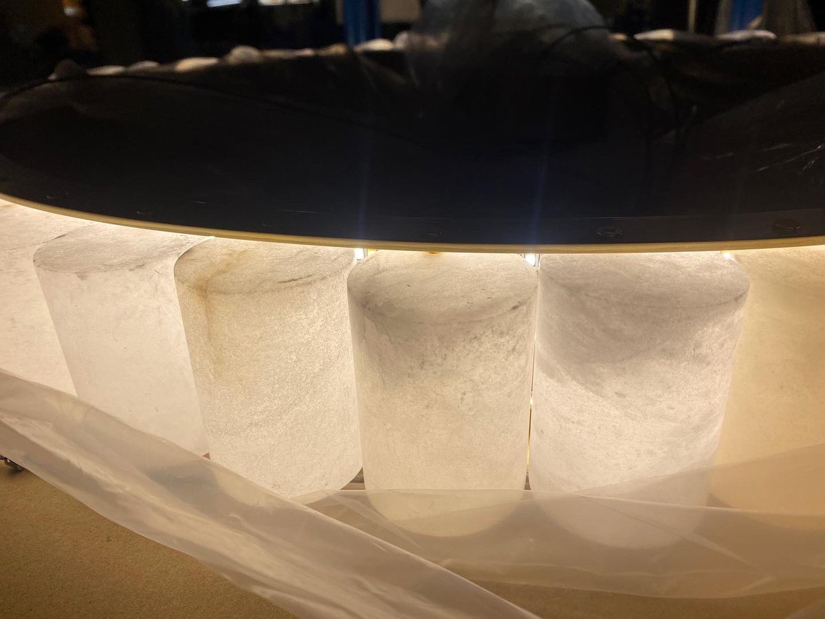 Kabo Lighting is making alabaster all copper chandelier, there color LED, all is doing aging test to ensure the product is no problem to customers. High quality copper lamp we make!!