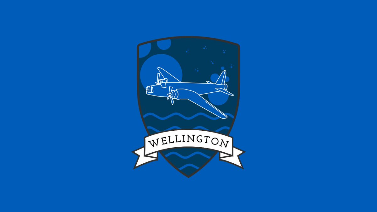 melkshamoaksch's tweet image. Combining the Wellington aeroplane, the colour blue and water, the Wellington House logo is a striking representation for students and staff who used to belong to Polaris House. Who’s in Wellington? ayr.app/l/YeQn #housenames #housecompetition