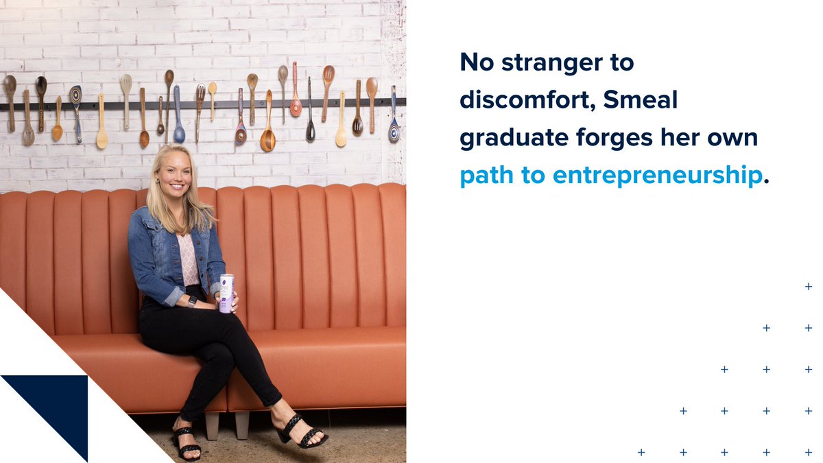 Kathryn Dougherty is used to discomfort. As the founder & CEO of a startup beverage company launched during a pandemic, she now seeks out the discomfort & knows there's a lot to learn from the feeling. Read more in Smeal Magazine: ow.ly/HiAK50LnZEg. #SmealBusinessPartners