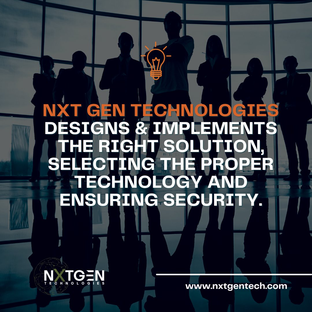 NXTGEN_TECH's tweet image. Designing the right solutions for your cyber needs. Learn how NXT GEN Technologies is changing the landscape of IT solutions. Visit nxtgentech.com today!

#nxtgentech #nxtgentechnologies #itsolutions #it #cybersecurity