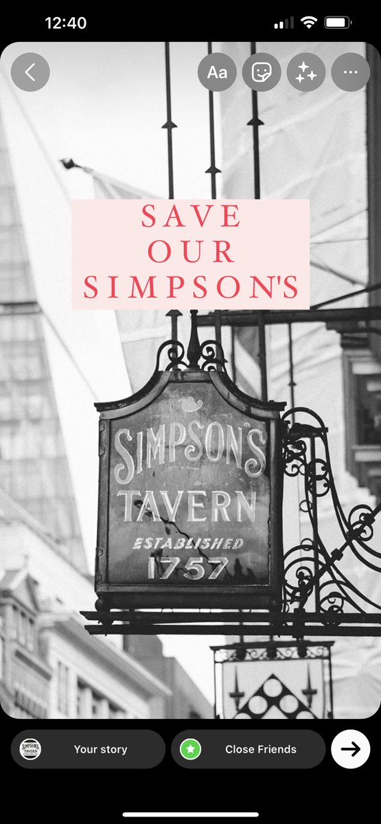 #saveoursimpsons We are heartbroken to announce that Simpson's Tavern, Londons oldest Chophouse has been forced to close through the cynical actions of our landlord (Tavor Holdings Ltd, incorporated in Bemuda) and their agents (Hartnell Taylor Cook Ltd). Crowdfunding starts today