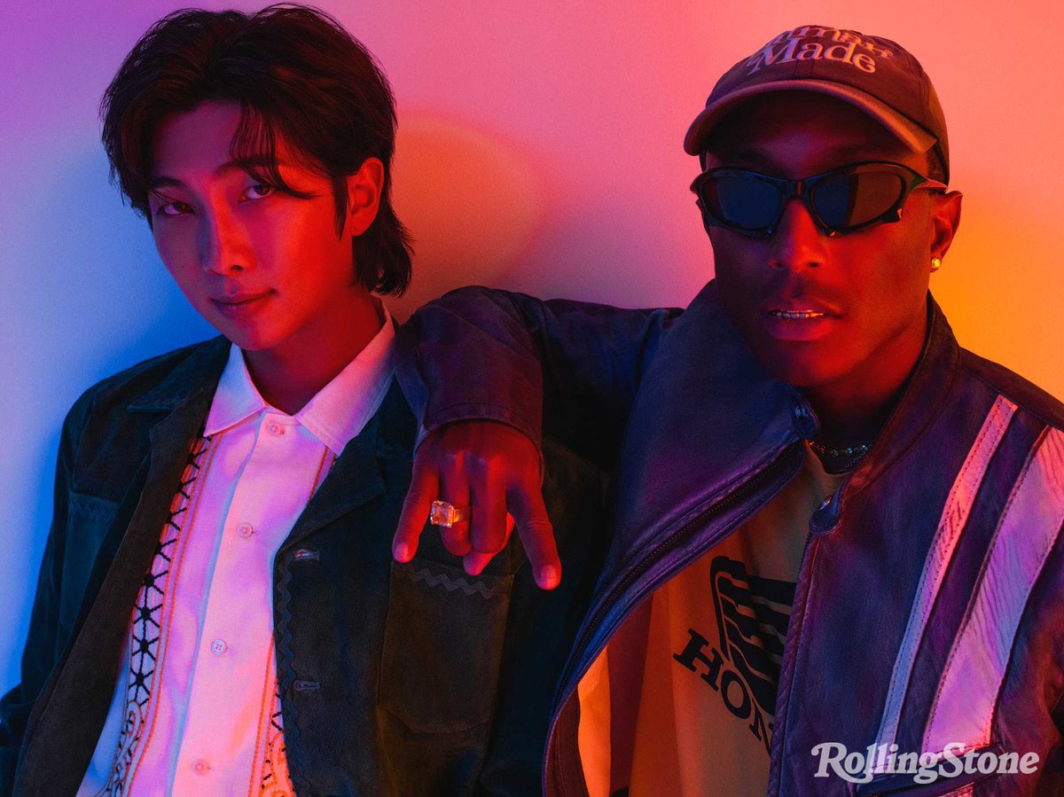 “‘Yo, I got to stop this for a bit. I got to shut it down & fall away from it and then just see what’s going on’, making my mind really calm down. That’s how I got to concentrate on my solo [album]” -@BTS_twt Namjoon on taking a break & reflecting #RM #RMxPHARRELLxRollingStone
