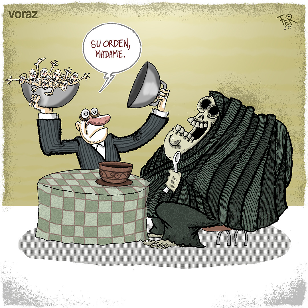 El_Chamuco's tweet image. Voraz. 

Por @deandafer en El Chamuco.