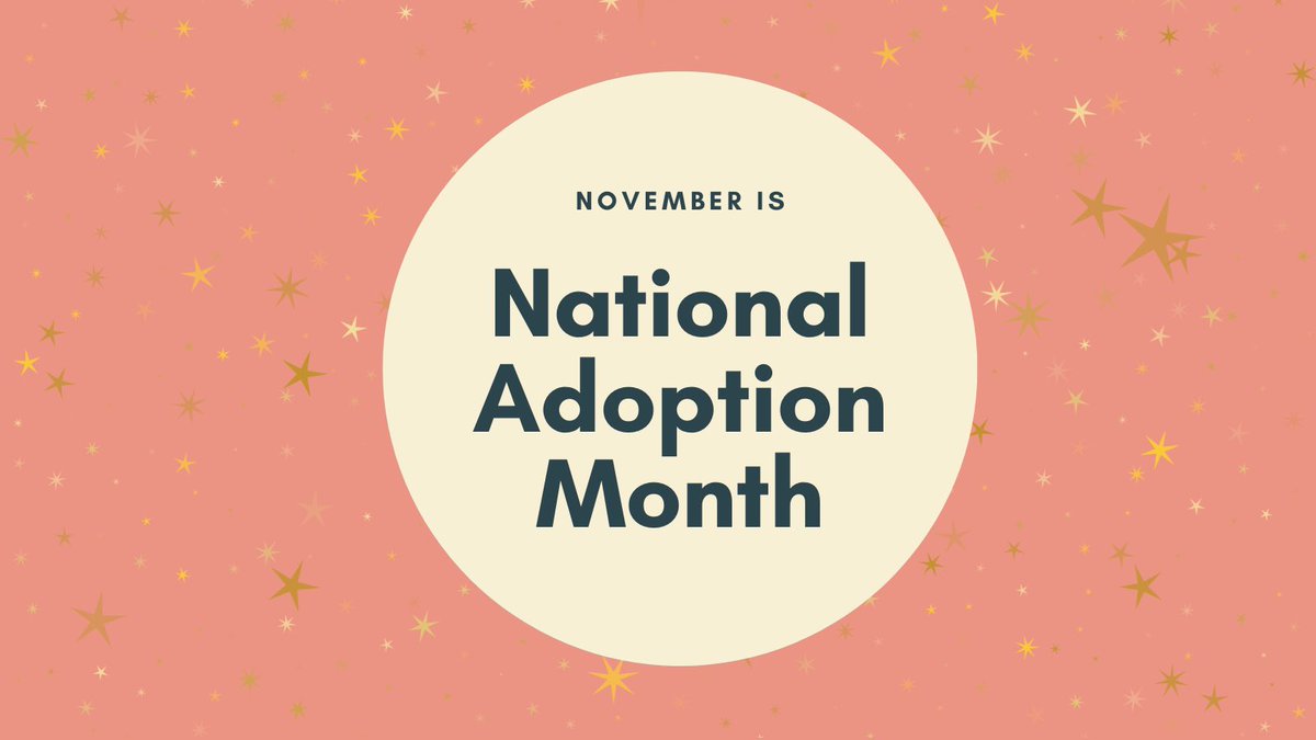 National Adoption Month seeks to increase national awareness of adoption issues, bring attention to the need for adoptive families for teens in the foster care system, and emphasize the value of youth engagement. Learn more about National Adoption Month at childwelfare.gov/topics/adoptio…
