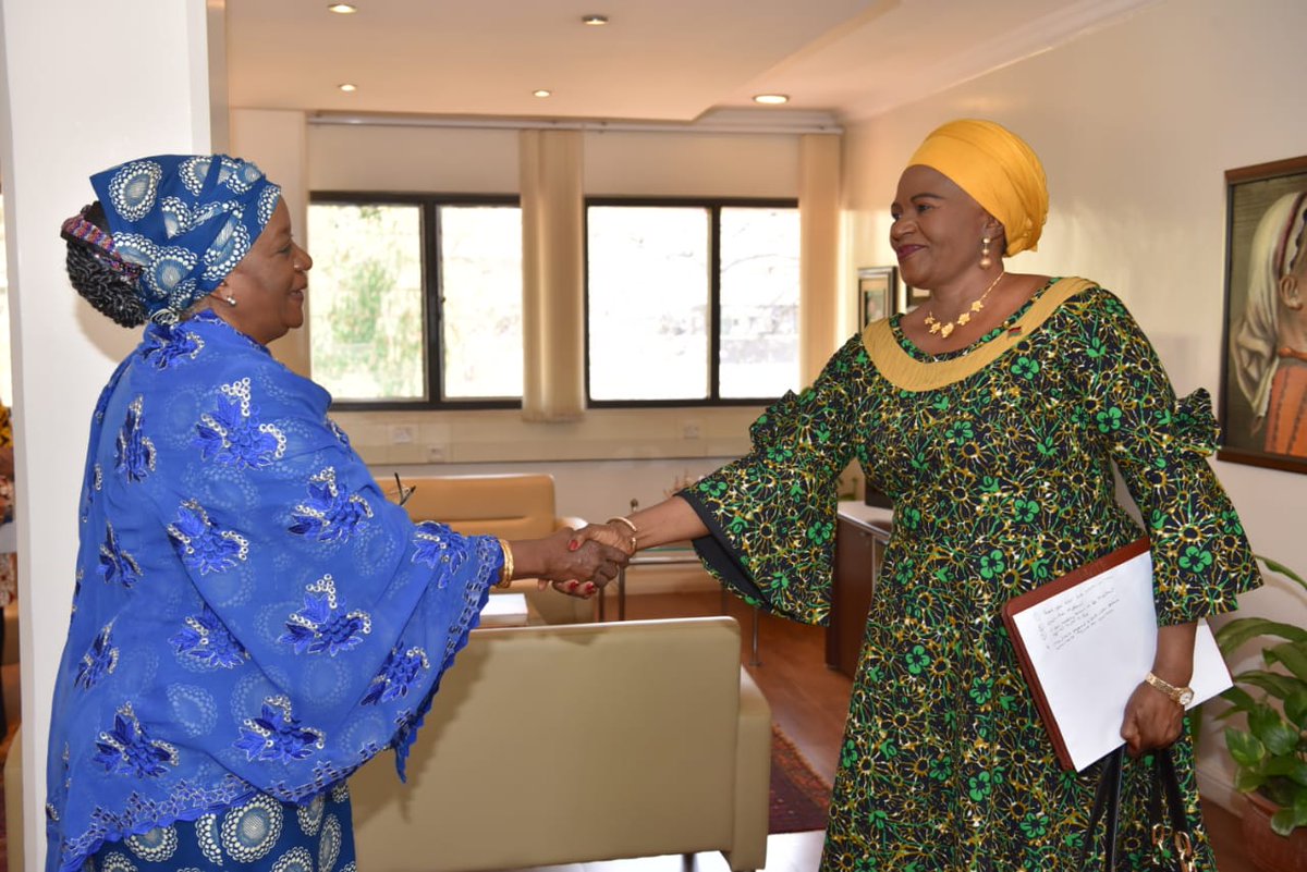 MalawiinKenya's tweet photo. H.E. Mrs. Callista Jennie Mutharika, High Commissioner, and Permanent Representative to UNEP and UN Habitat presented Letters of Credence to H.E. Ms. Zaimab Hawa Bangura, D.G., UNON https://t.co/0njBQ6vhRR