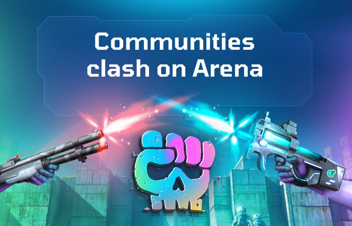 DOME_Metaverse's tweet photo. 🤜💥🤛 Arena's Clash of Communities

On Arena, different guilds and #GameFi #metaverse can fight versus each other. Imagine Guild of Guardians vs Axie Infinity facing each other on battlefield. 

Join a community or create your own!

🕹 Try our #P2E MVP: https://t.co/kJC9GUaPAt https://t.co/7OeJZYamMA