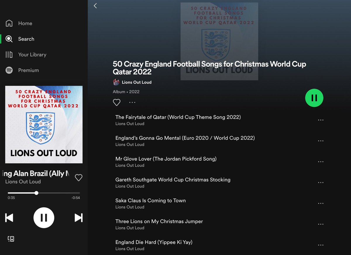 BonkersEngland's tweet photo. Lions Out Loud 🦁 🦁 🦁 Live On @Spotify Listen To our brand new 50 original England Crazy Football Songs ready for the Christmas World Cup Qatar 2022 🏴󠁧󠁢󠁥󠁮󠁧󠁿 https://t.co/fbDAGnFsIk #WorldCup #QatarWorldCup2022 #QATARFIFA2022 #Qatar2022 RETWEET PLEASE 🙏 @England https://t.co/D6w24IjgK1