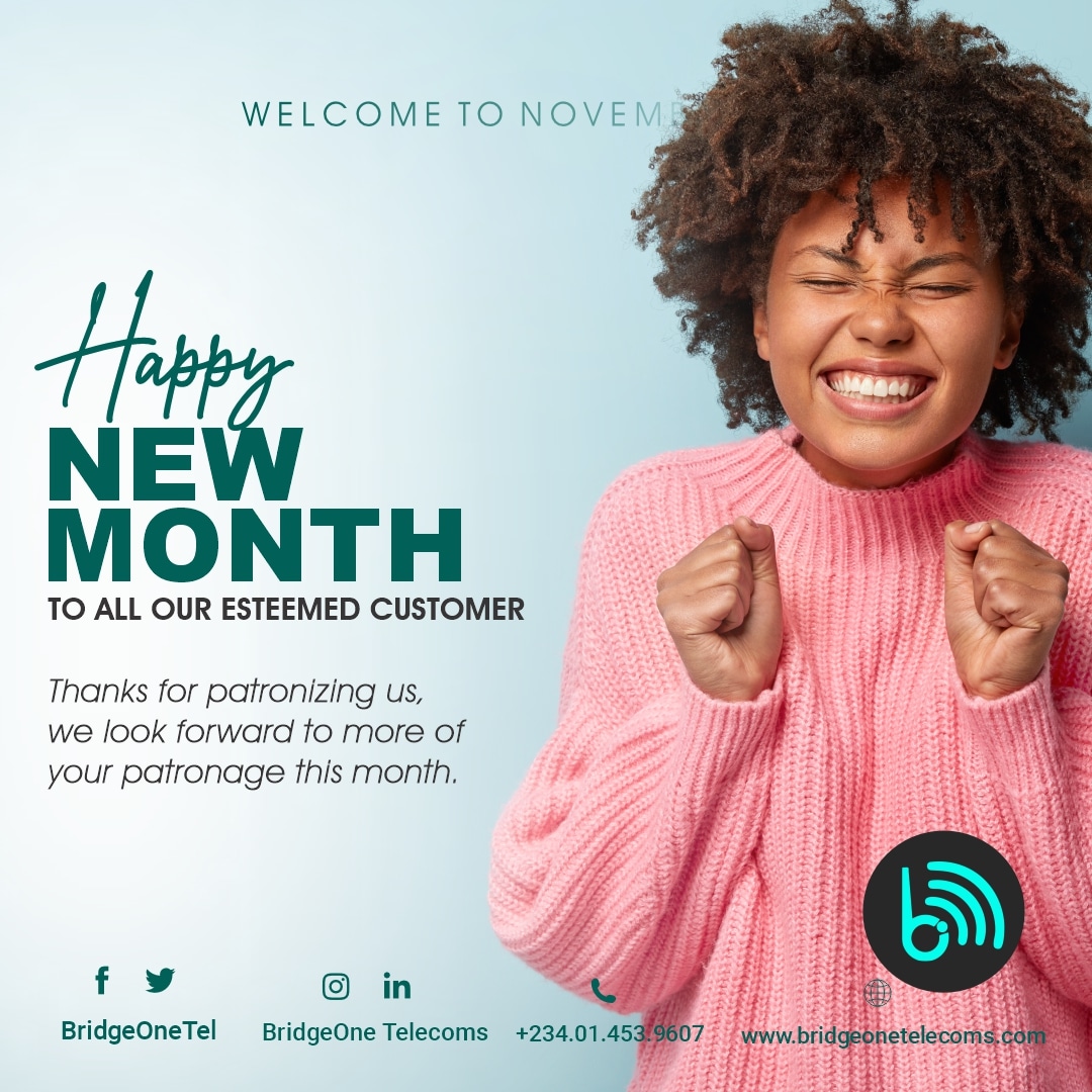 BridgeOneTel's tweet photo. Happy November 

 #abeokutavendors #moviepick #ispabeokuta #ISPinabeokuta #ispogun #ISPNigeria #abeokuta #BridgeOneTelecoms #isplagos #dedicatedinternet #abeokutabusiness https://t.co/zk43nvo94D