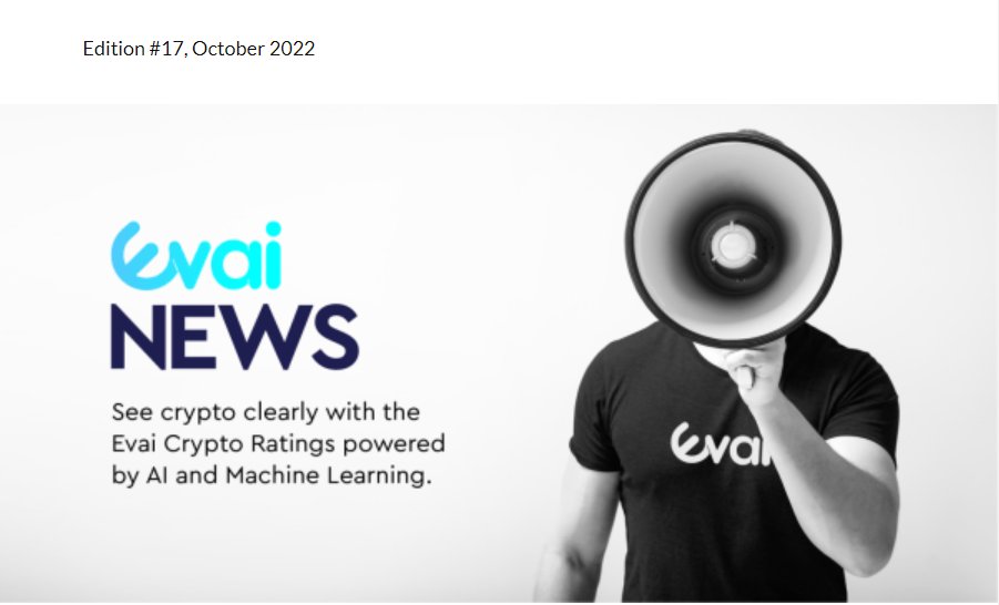 evai_io's tweet photo. Excitement is building as we move closer to the release of our game-changing updates to the Evai Crypto Ratings platform!🥳

Here are the latest updates from Evai HQ for the busy month of October.⤵️

Read here: https://t.co/PyNCtR6gH1

#Crypto #CryptoCurrency #Altcoins #Update https://t.co/Mco2cpZnY3
