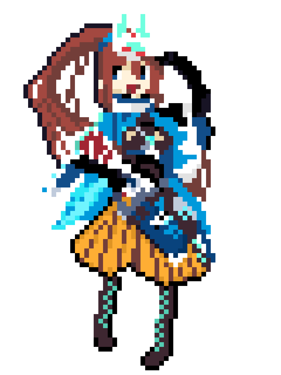 1110Kind's tweet photo. そろそろポケモン発売で思い出したけどCLIVE4人のドット絵透過版出してなかったから今のうちに置いとこ https://t.co/NJd8h6QLew