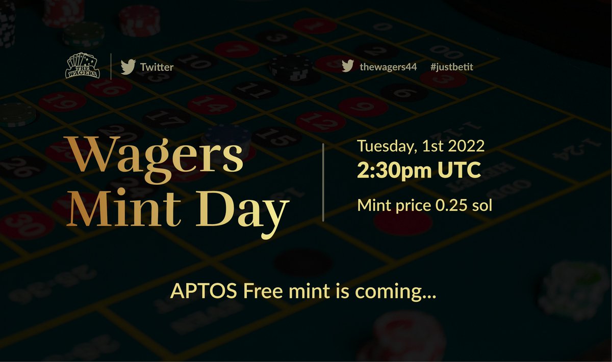 Get Ready Guys🤝

Mint link will be dropped in our announcement page in discord.🫡

1 hour to go🚀🚀🚀

#thewagers44 #blackmagicgg