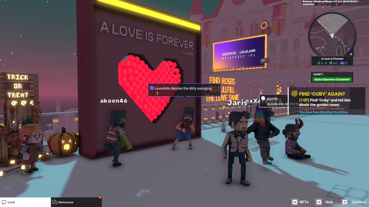 LeveAnts's tweet photo. @LuluLand_World @TheSandboxGame @GameMakerFund Great times, lots of roses, full heart 💓 https://t.co/W8YwEqlGBT