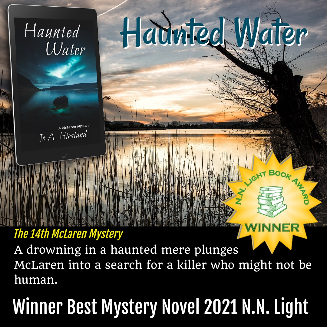 A village clinging to its Welsh mining traditions and a Welsh water spirit combine to threaten #exPoliceDetective McLaren as he investigates a  death in the haunted lake. <a href="/JoHiestand/">Jo Hiestand</a> #ColdCaseCrime #BritishMystery  amzn.to/2Z6DNJq johiestand.com