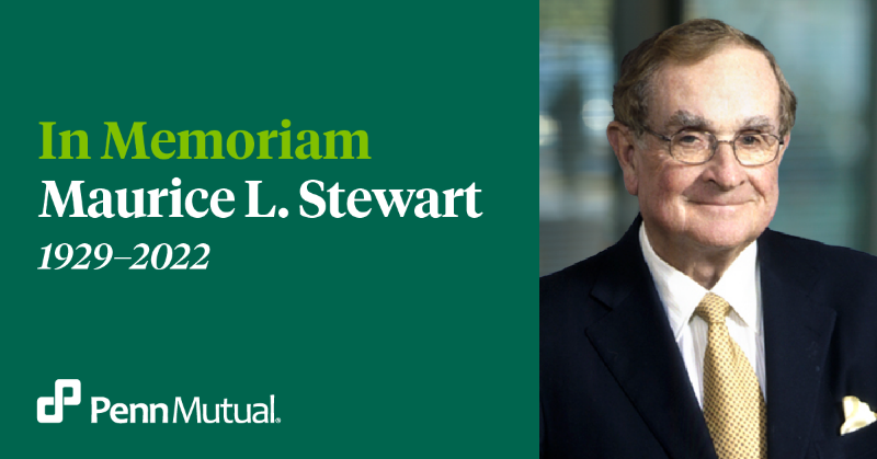 pennmutual's tweet photo. We’re saddened by the recent passing of Maury Stewart. Maury was an icon in the industry, and for Penn Mutual, during a career that spanned more than six decades. 

We’re honored to celebrate his insightful wisdom in this timeless blog on “The Miracle of Life Insurance.”
