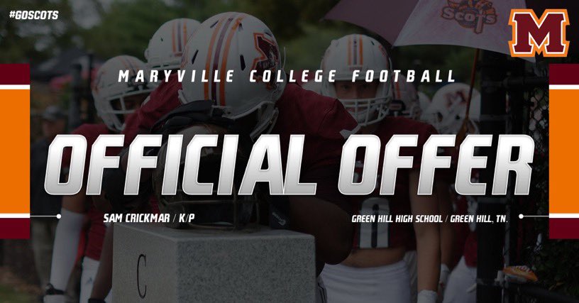 Fo40sss's tweet photo. Excited to say I’ve received the opportunity to play at Maryville college🟠🔴@Jake_Flaherty_8 @QBCoachFox @Jcrouch17 @GreenHill_Hawks @jebjones16 @AshtonRice32 https://t.co/mat6pibBjI
