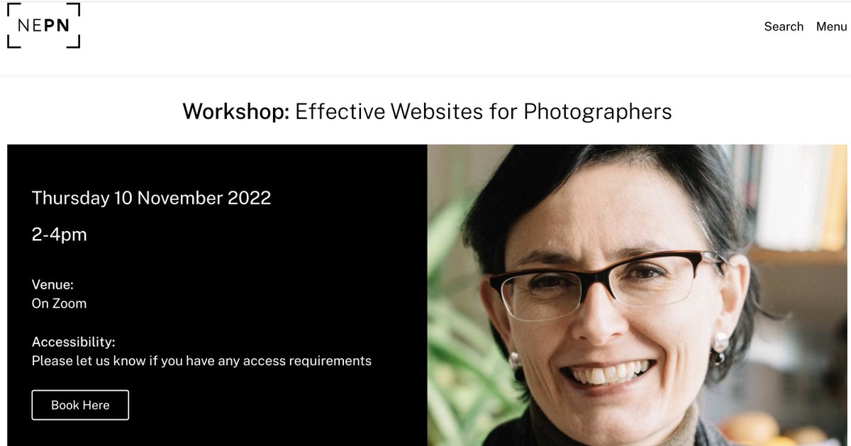 NEPN News: November 2022 📷 - Effective Websites for Photographers Seminar with <a href="/ZoeWhishaw/">Zoe Whishaw</a>
mailchi.mp/83e5742a4743/n…