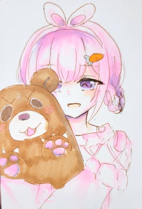 #描くンゴグリズリーを襲うンゴ 