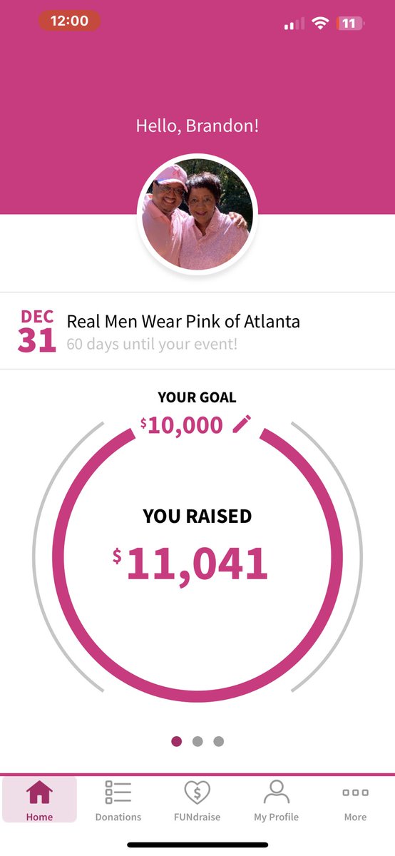 HometeamBleak's tweet photo. Straight ATL!!!
We reached our goal Atlanta!
Thanks to everyone's benevolence in helping in the fight against cancer!
#KickCancersButt
#CancerSucks #NoMoreCancer #RealMenWearPink
#RMWP
#RMWPAtI
#AttackingCancer
#BreastCancer
#AmericanCancerSociety
#RealMenWearPink
@680TheFan https://t.co/1EXSeSqmAo
