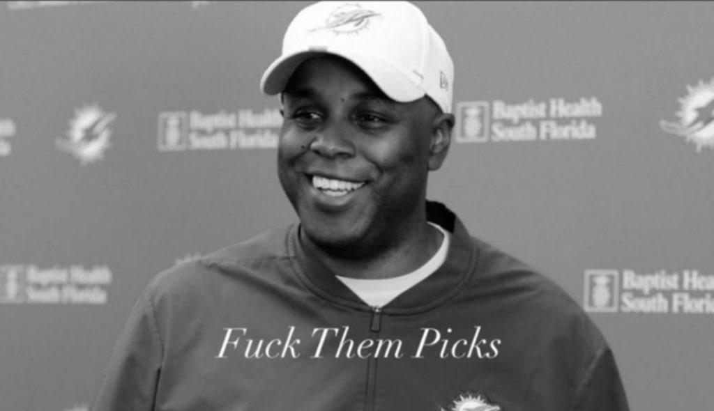 The five win Miami Dolphins out here acting like contenders.