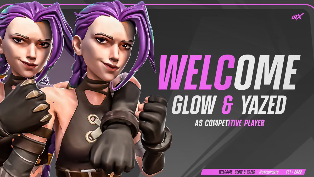 We would like to welcome the following :

<a href="/xYazed2/">Yazed</a>  

<a href="/Glowi_/">Glow</a>  
 
To join our team as a professional fortnite players.

#otxesports