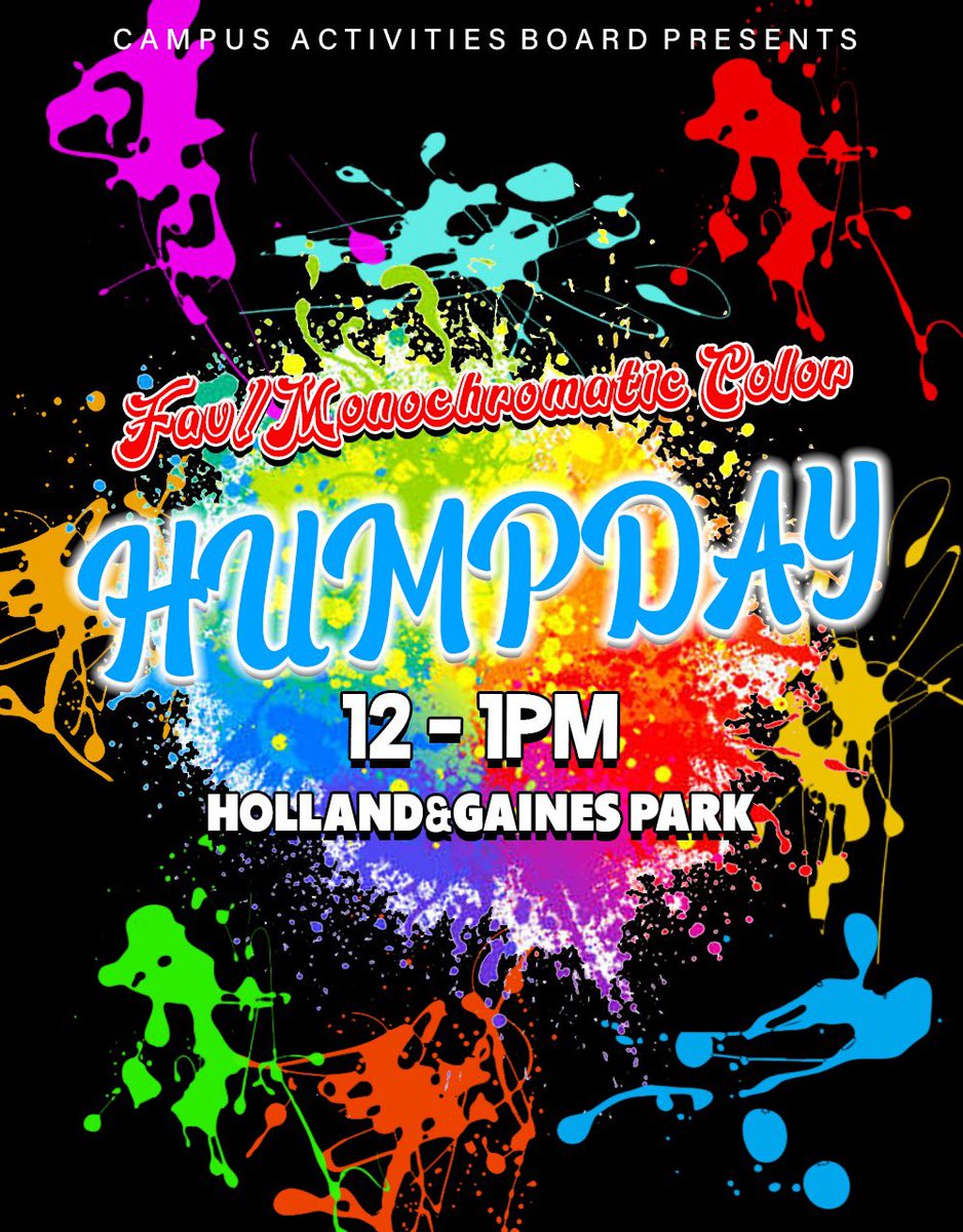 Hold up wait a minute, Y’all thought we was finished?! 👀We back at it again tomorrow with HUMPDAY 🐪! POP OUT with us in your Fav/Monochromatic Colors and get ready to have some fun 🤪!

12 - 1PM • Holland &amp; Gaines Park

#YourCabIsHere🚕